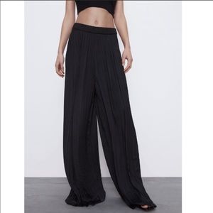 Zara pleated palazzo pant